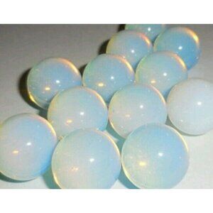Lot of 2 Opalite Gemstone Sphere Crystal Ball 20mm Massage Gemstone Rock